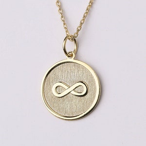 14k Gold Infinity Halskette, personalisierte Infinity Halskette, Infinity Anhänger, Infinity Namen Halskette, Abbildung Acht Halskette, Infinity Charm