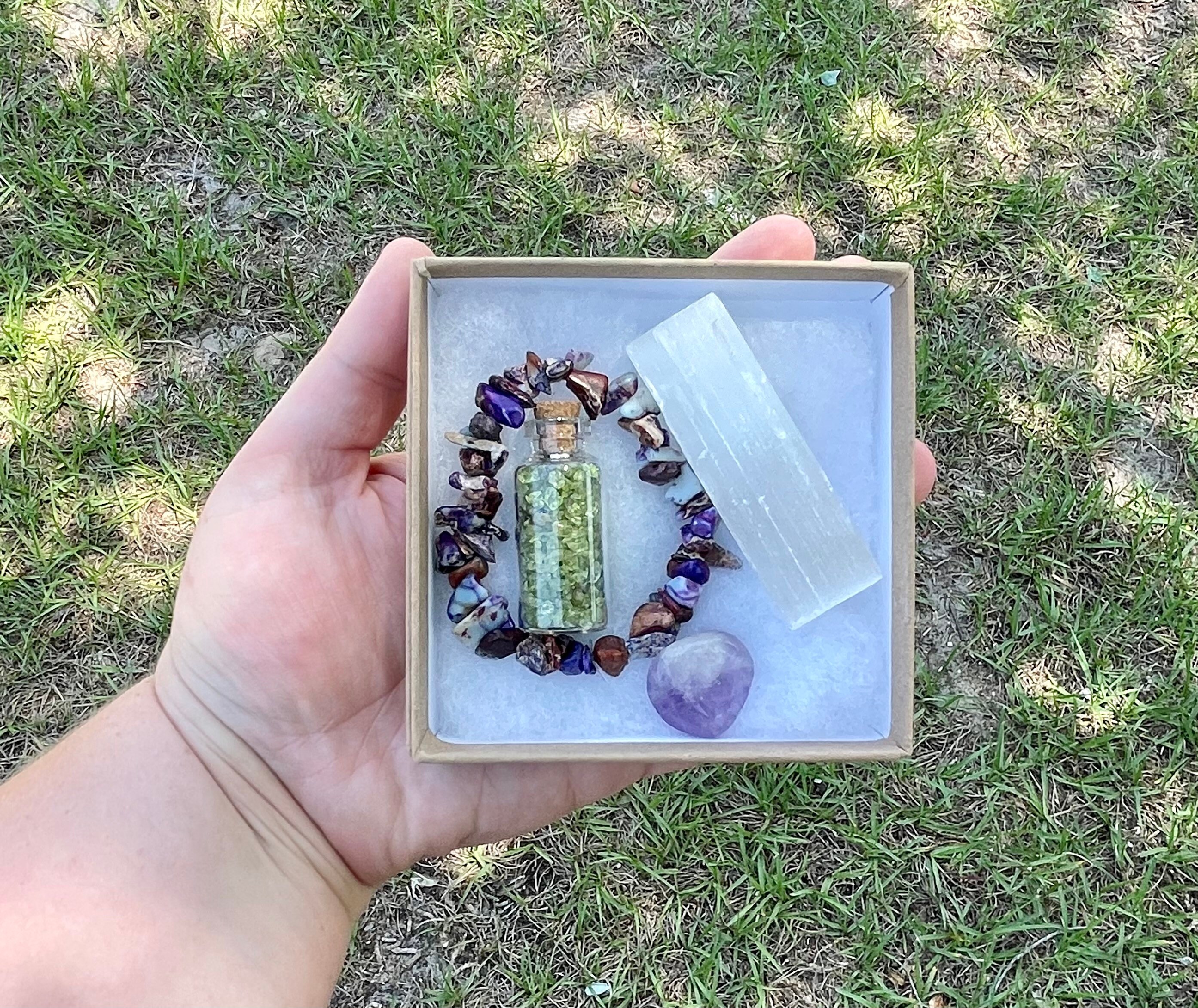 Bracelet & Crystals Gift Set Etsy