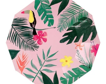 Flamingo Party Teller Luau Party Teller Kleine Etsy