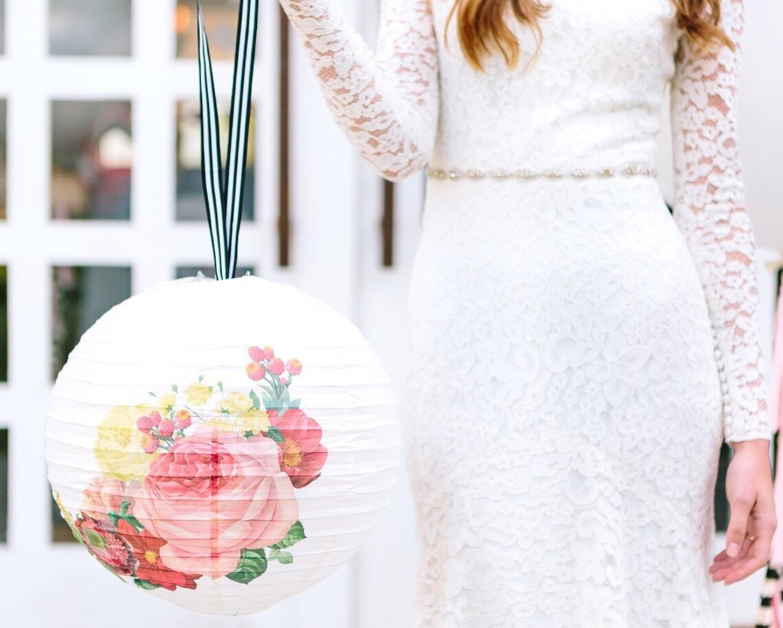 Floral Paper Lanterns Etsy