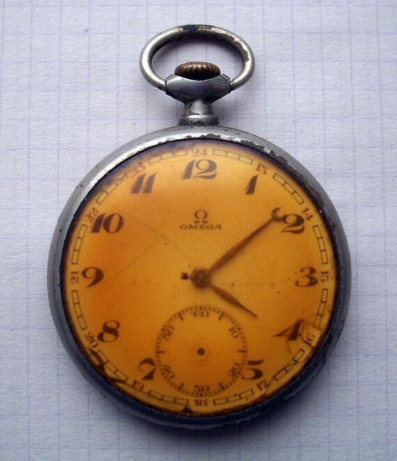 old swiss omega pocket watch for parts
