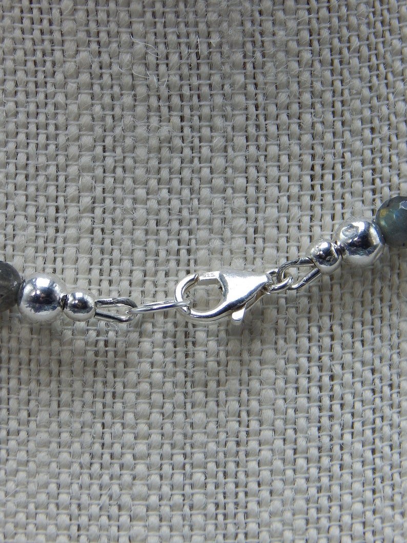 Blue Labradorite Cabochon Necklace