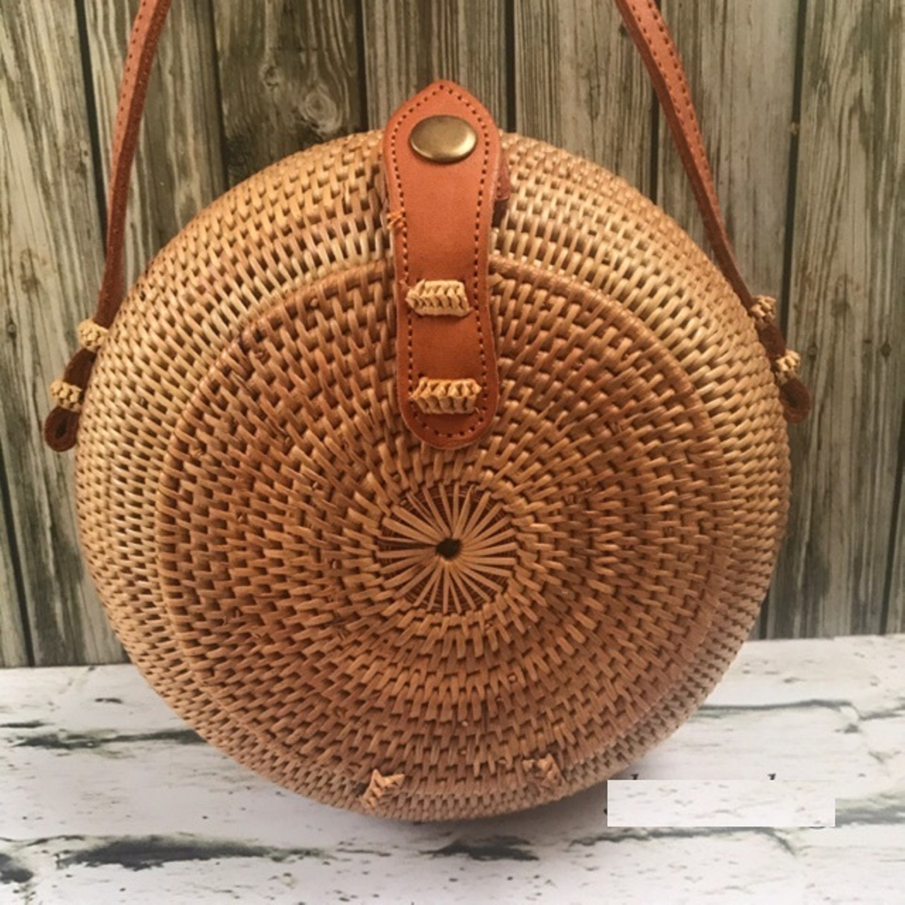 handmade rattan bag