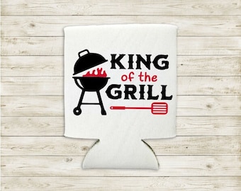 King of the Grill BBQ Apron SVG, Funny Grilling Saying (Digital Download)
