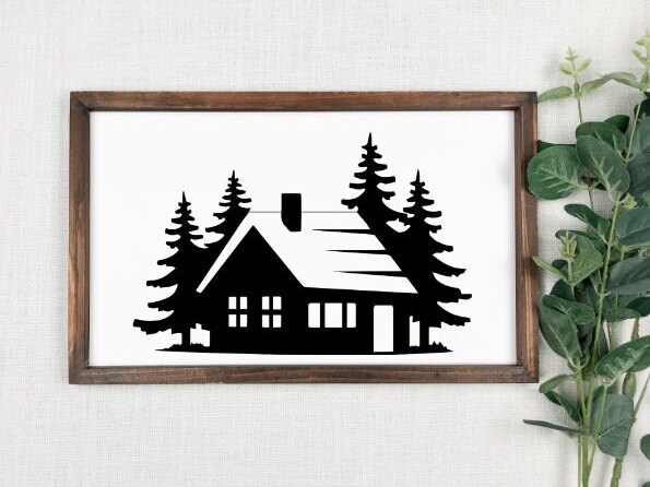 Cabin in the Woods - Digital Download - Rustic Charm for Your Space - Etsy