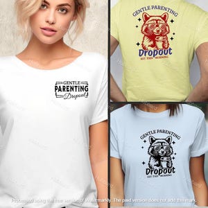 4 in 1 Snarky Funny "Gentle Parenting Dropout Est. This Morning" wasbeer moeder vader zak 7 kleur noodlijdende sublimatie Cricut PNG SVG PDF