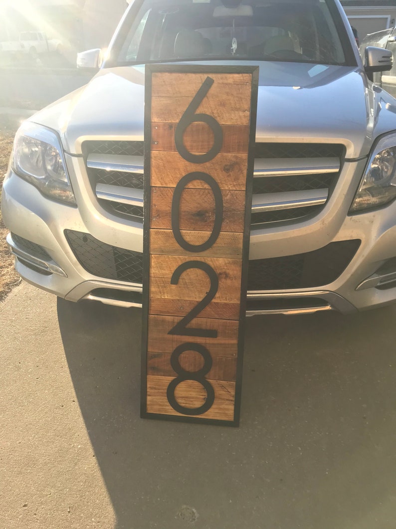 Oversized Rustic House Numbers 10 inch number Address Sign Etsy