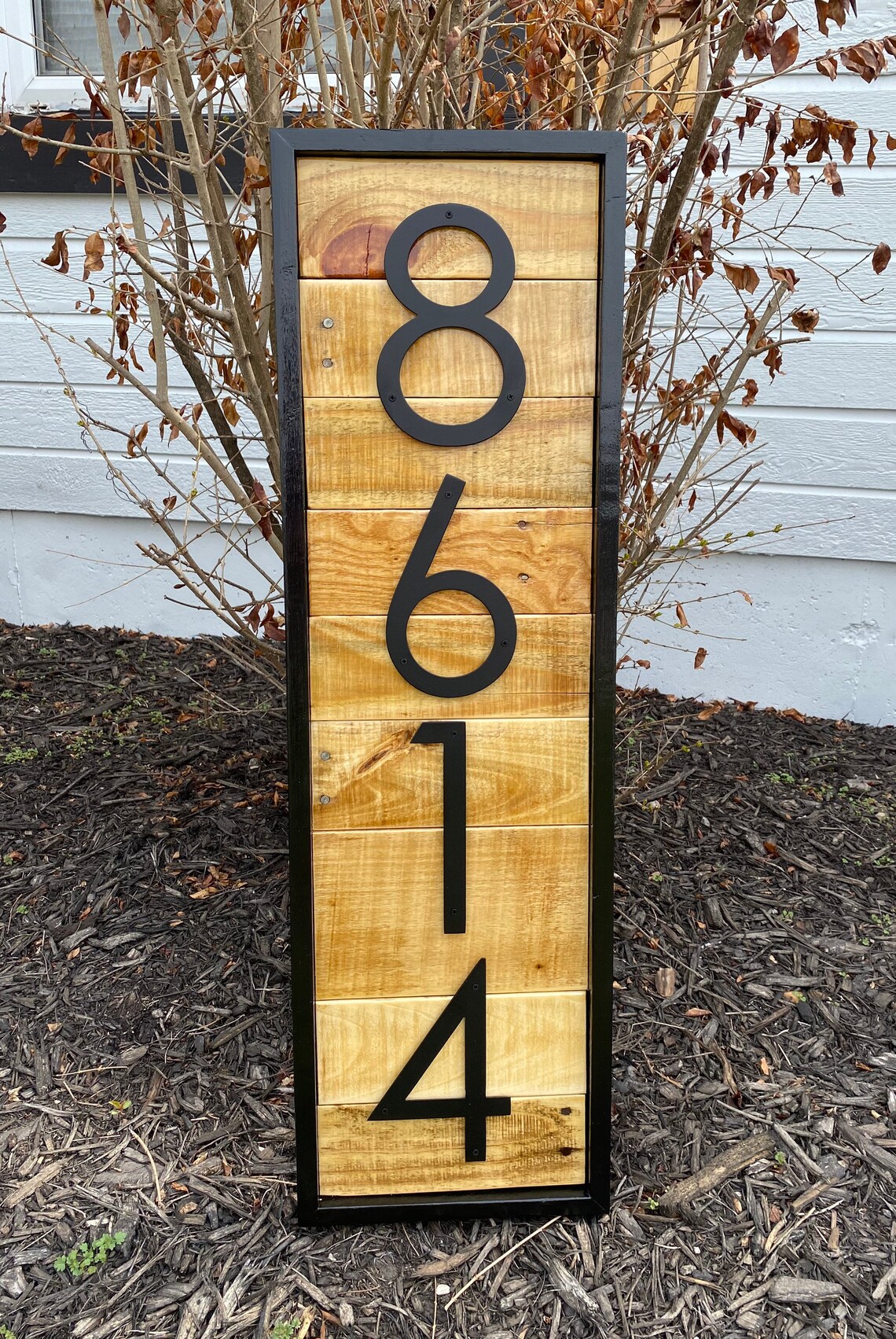 House Numbers Rustic Modern Oversized 7 inch metal number Etsy