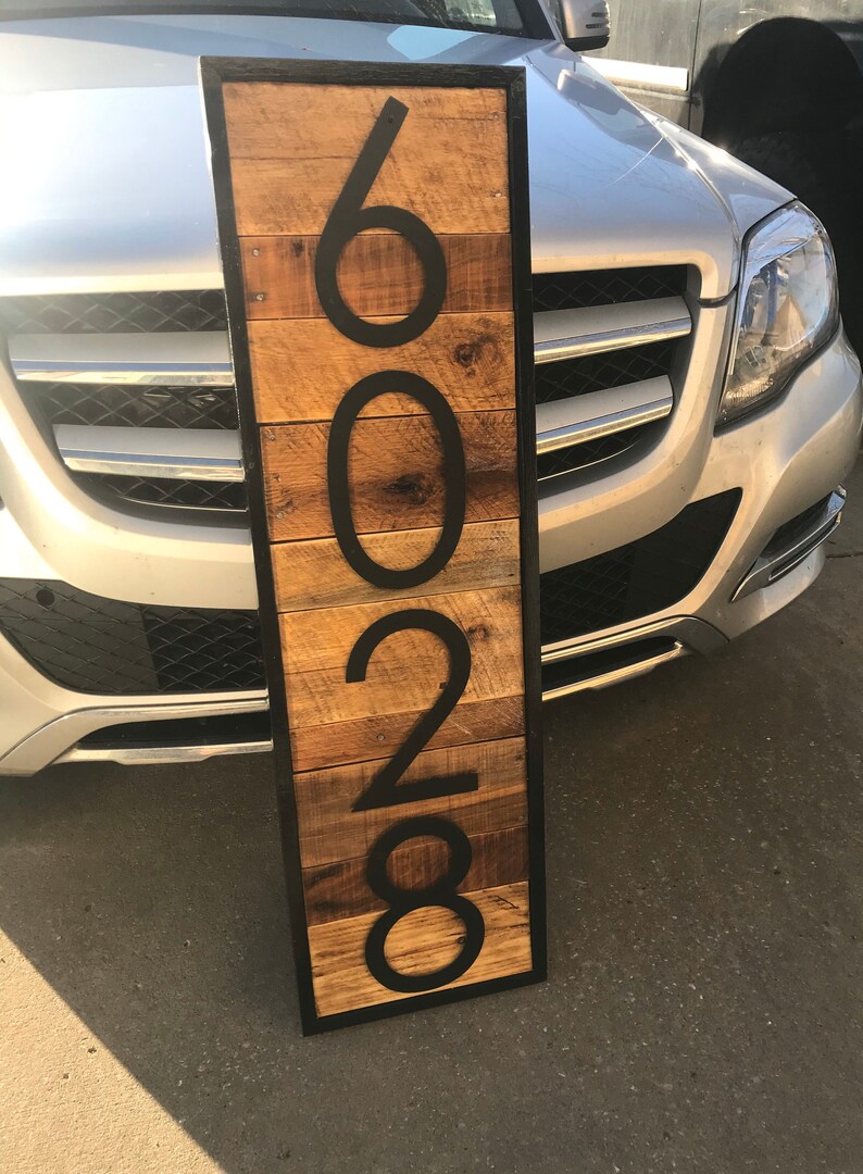 Oversized Rustic House Numbers 10 inch number Address Sign Etsy