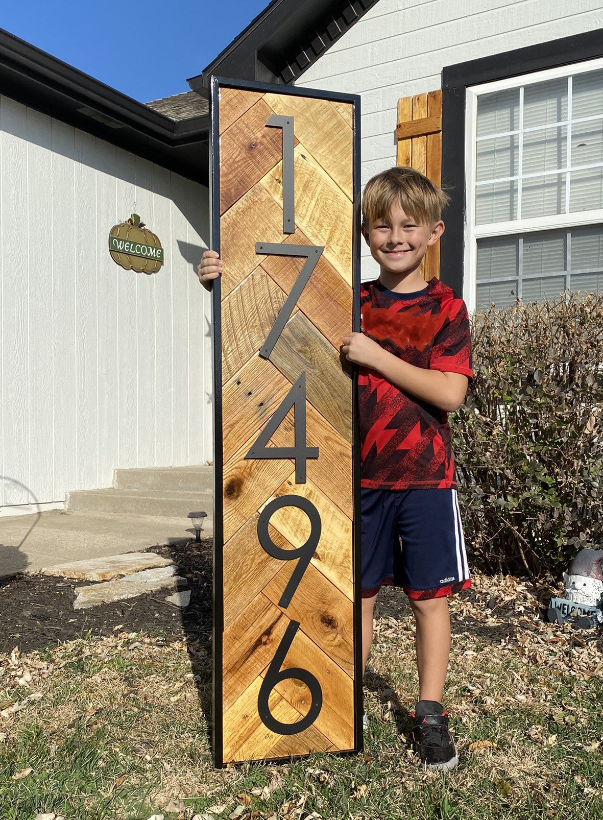 House Numbers Oversized Rustic Modern | 10 Inch Number Sign |large ...
