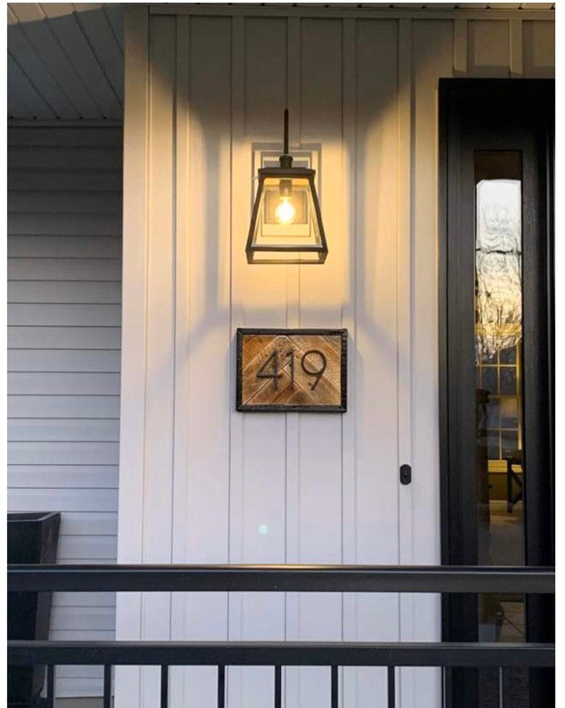 Address Sign Farmhouse Rustic House Number Sign Reclaimed - Etsy