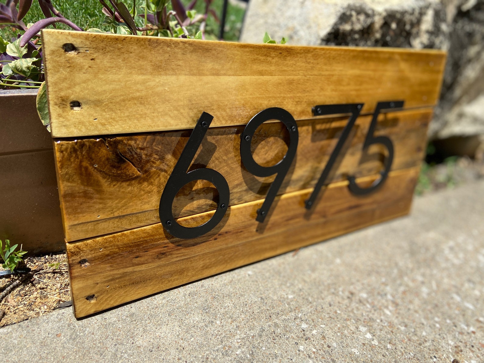 Address Sign Hanging Reclaimed Wood Address Sign Farmhouse Etsy