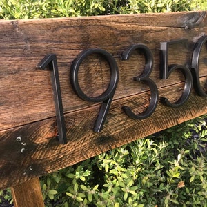 Address Stake | Reclaimed Wood Address Post for Garden| Farmhouse House ...