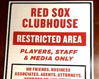 Boston Red Sox Fenway Park Custom Hand Painted Exact Replica Clubhouse Door Sign!