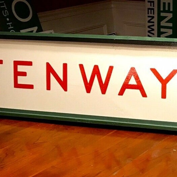 Boston Red Sox large custom made hand painted Fenway Park Press Box Marquee Sign