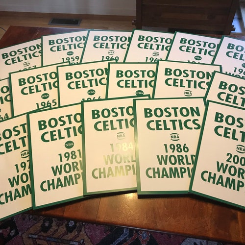 Boston Celtics Exact Replicas of All 17 