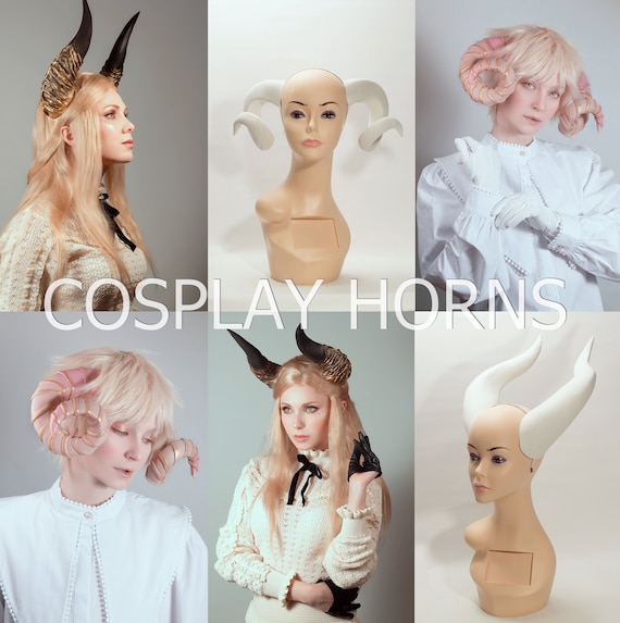 Cosplay Horns commissions Fairy horns Demon horns beasts Etsy