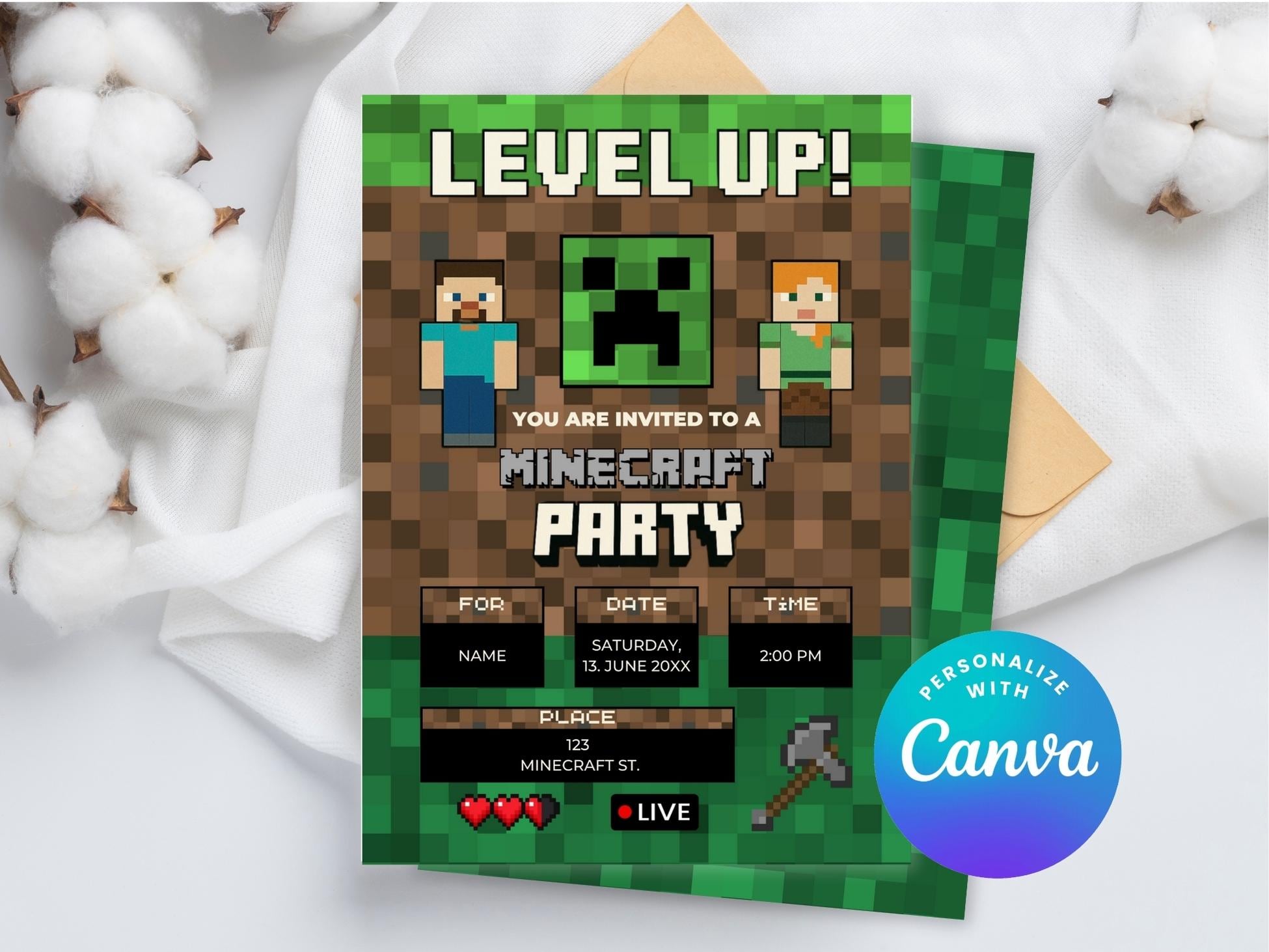 Minecraft Editable Template