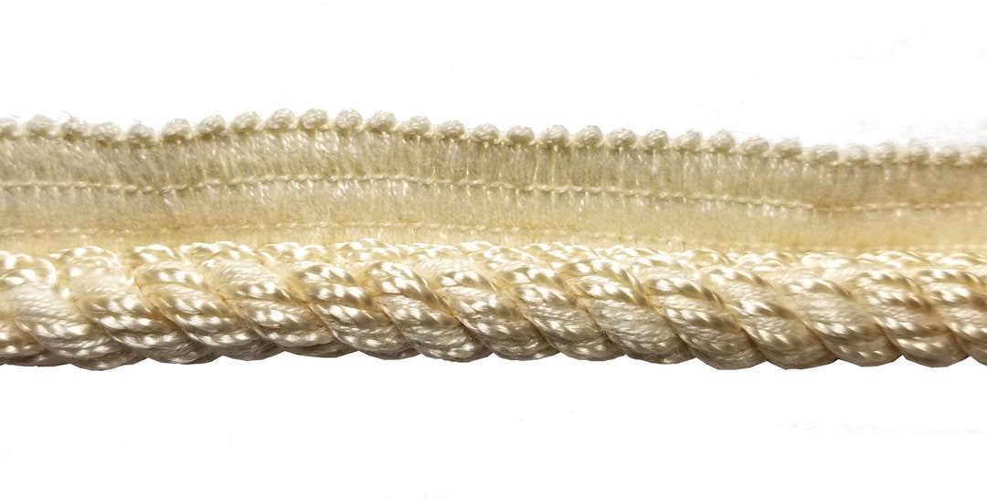 Conso 3/8 Natural Twist Upholstery Cord Trim W/lip by the Yard Etsy