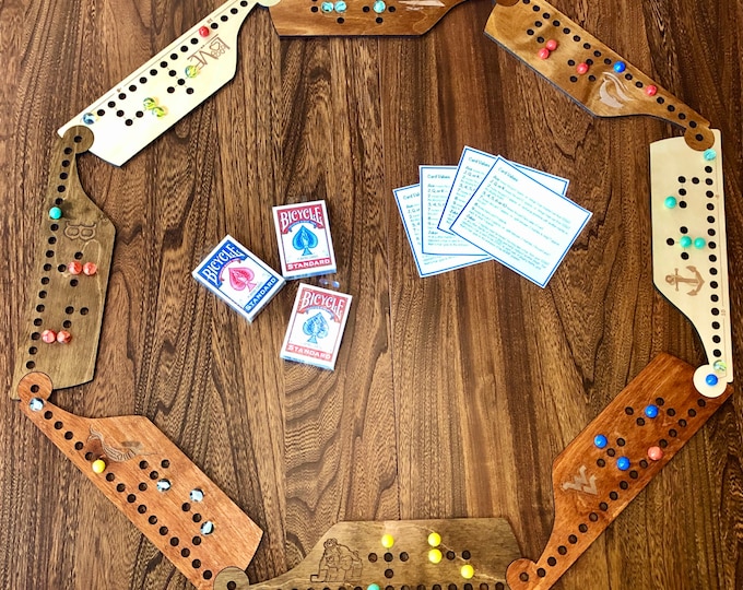 Jokers and Marbles Game, 410 Players, Pegs and Jokers, Family Game