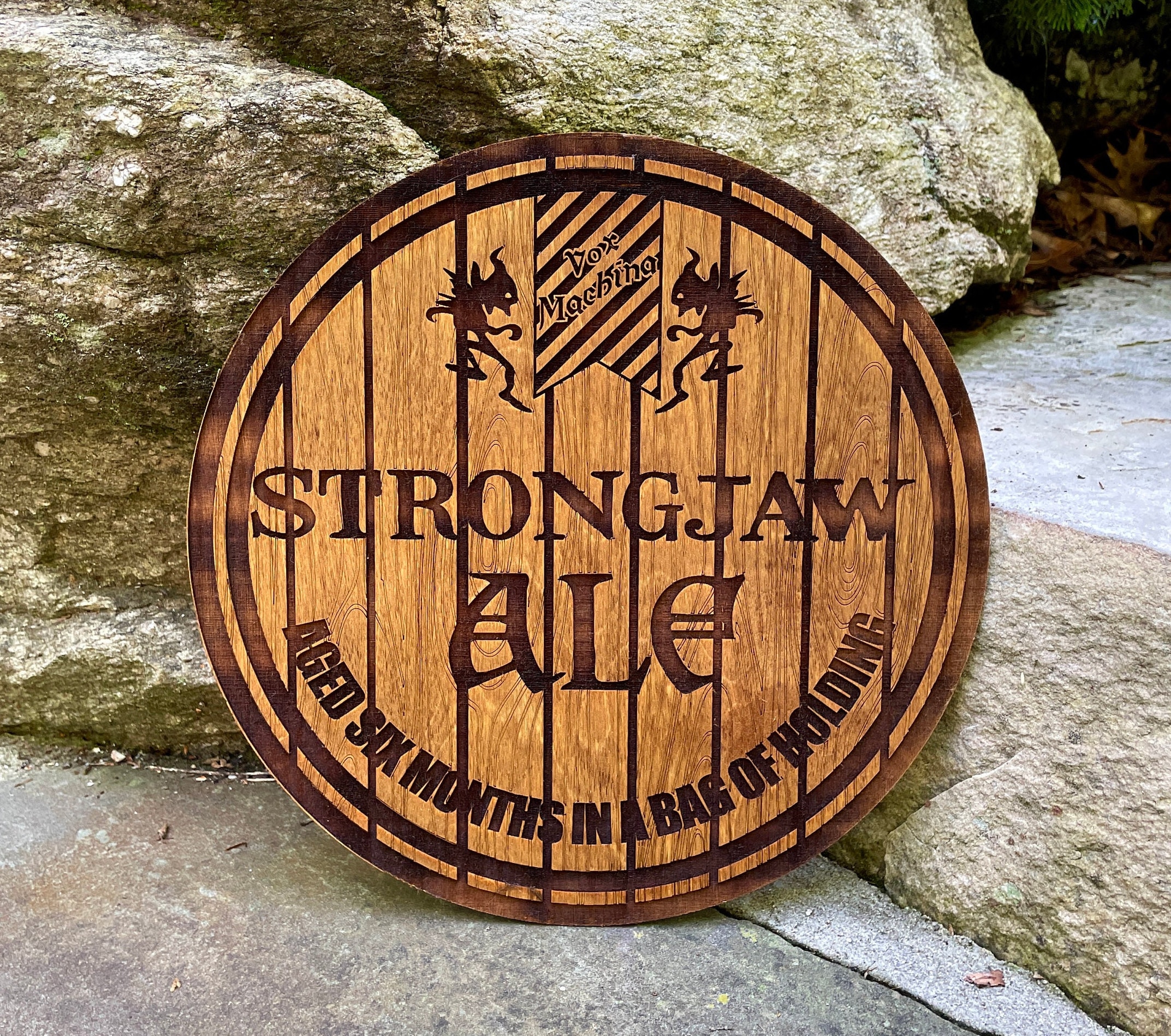Strongjaw Ale Top Sign Role Grog Strongjaw - Etsy
