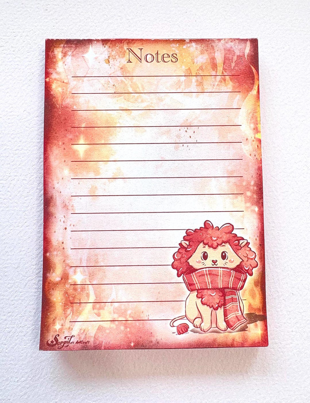 Lion Notepad | Kawaii Harry Potter Notepad | Notes and Letter - Etsy