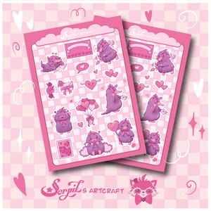 Niffler Lady-stickervel | Sticker Kawaii Fantastic Beast Schaafmachine | Stickers voor tijdschriften en plakboeken