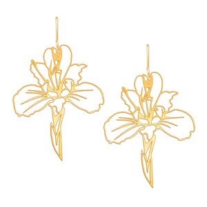 Iris Flower Earrings
