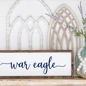 War Eagle Wood Sign