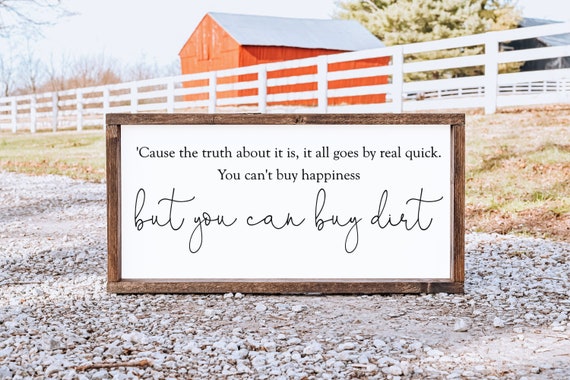 Buy Dirt Wood Sign