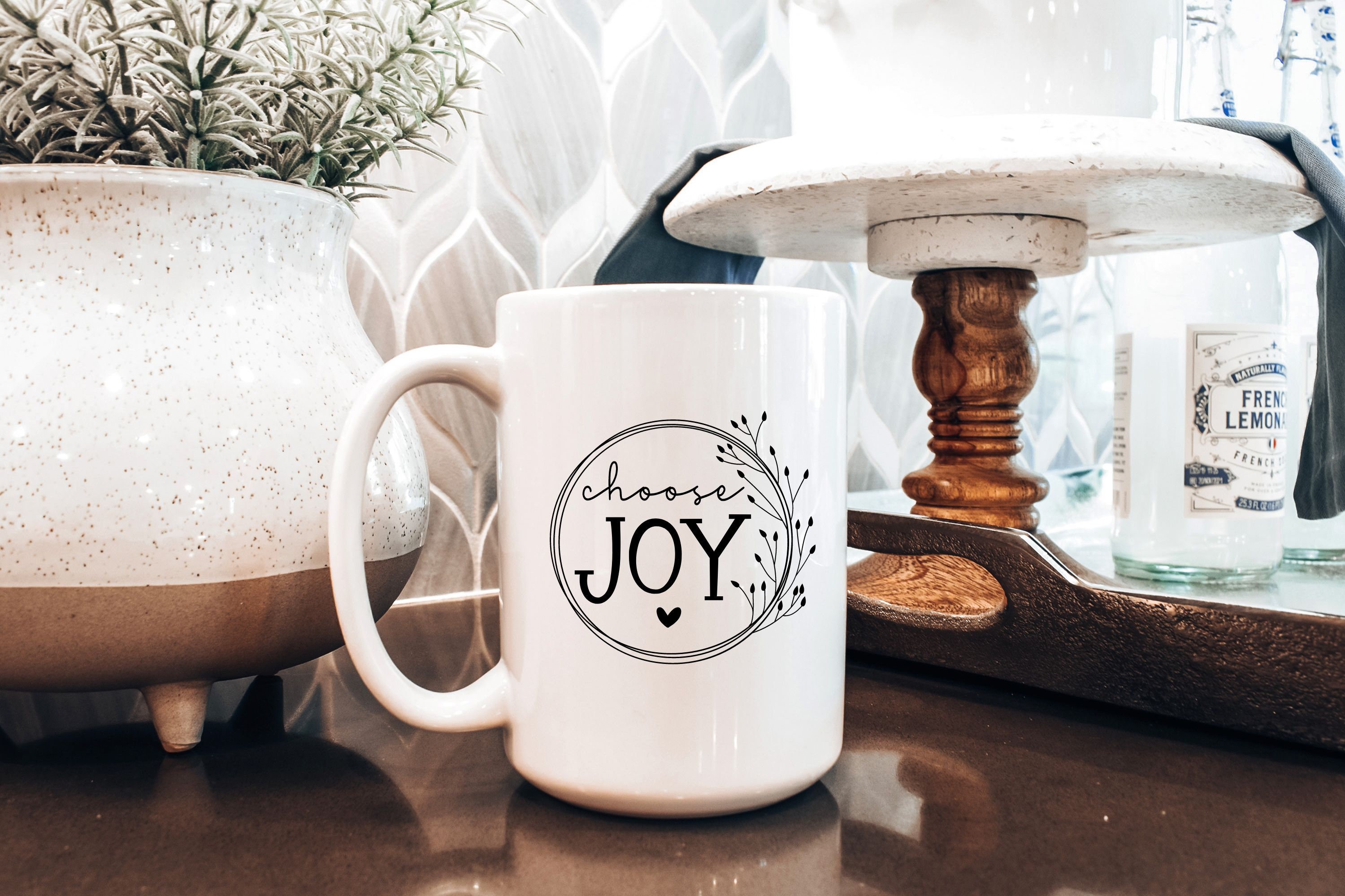 Today I Choose Joy Inspirational Coffee Mug – Running Frog Studio