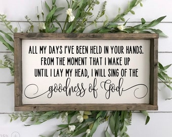 Goodness Of God Wood Sign
