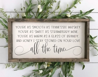 Tennessee Whiskey Wood Sign