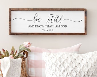 Psalm 46:10 Scripture Sign, Be Still And Know, Christian Gift