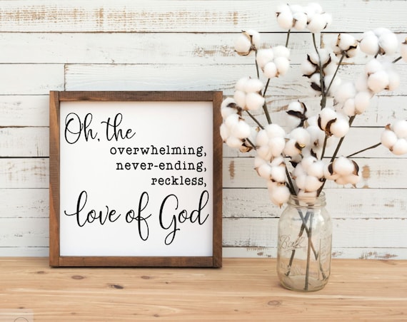 Reckless Love of God Wood Sign