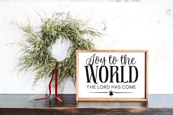 Joy To The World Wood Christmas Sign