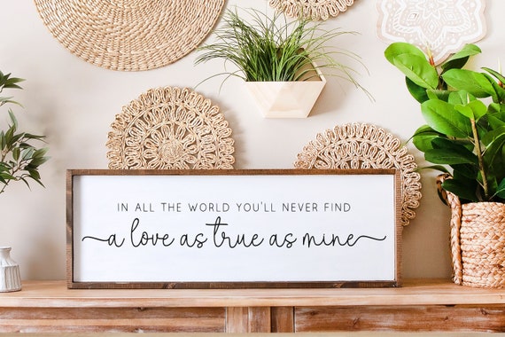 I Cross My Heart Wood Sign