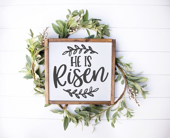 He Is Risen Easter Sign, Matthew 28:6