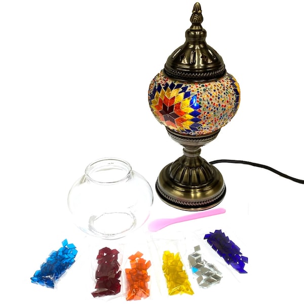 Mosaic Lamp Diy Kit Etsy