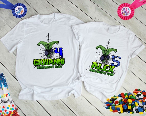 incredible hulk birthday shirt