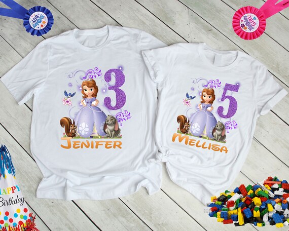 camisetas personalizadas de la princesa sofia
