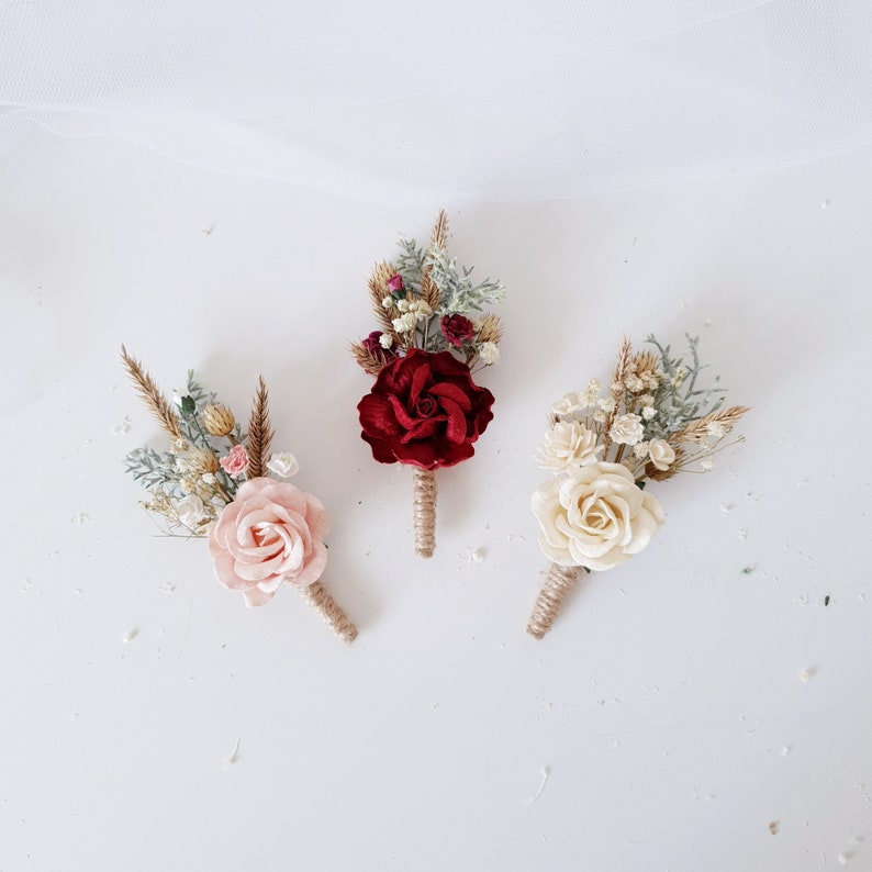 Burgundy wedding Burgundy flower hair comb Bridal flower hair comb Flower Hair comb Wedding flower hair clip