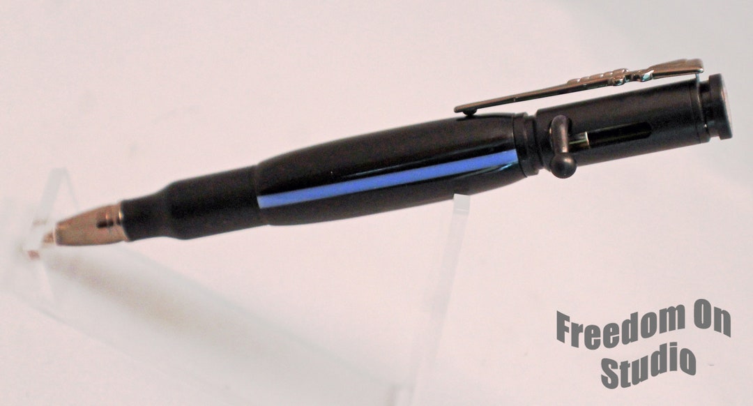 Thin Blue Line Bolt Action Pen - Etsy