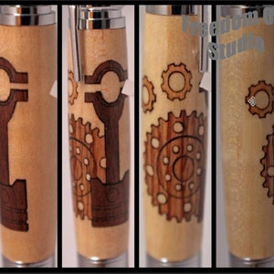 Bolt Action Pen - Machanic Inlay