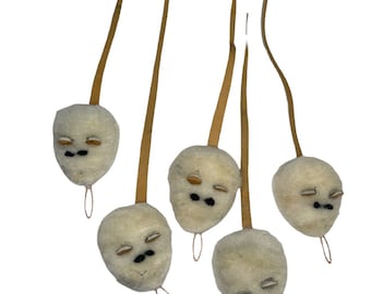 5 Pack Small SNOW Mouse Cat Toy- by Litterboy Pets