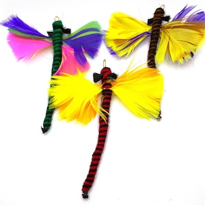 Striped Dragonfly 3 Pack Cat Toy by Litterboy Pets image 2