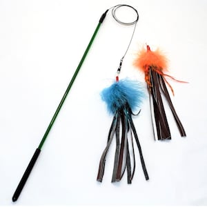 Combo! Litterboy Cat Toys + 18&quot; Wand