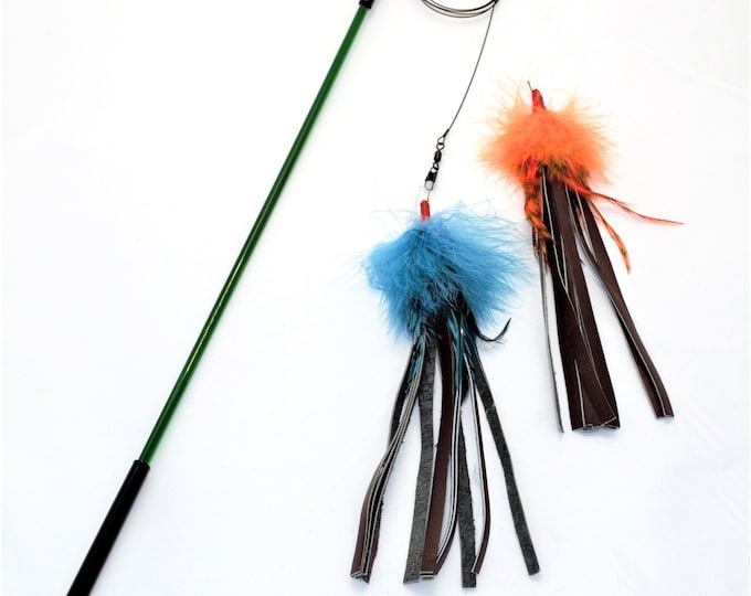 ¡Combo! Juguetes para gatos Litterboy + varita de 45 cm