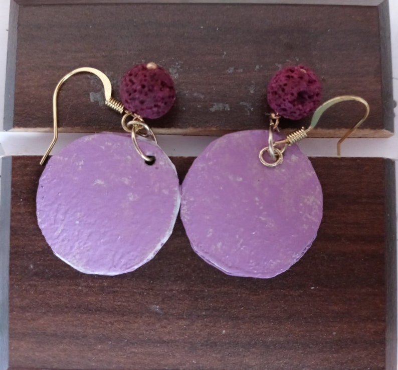 unique paper earrings handmade original