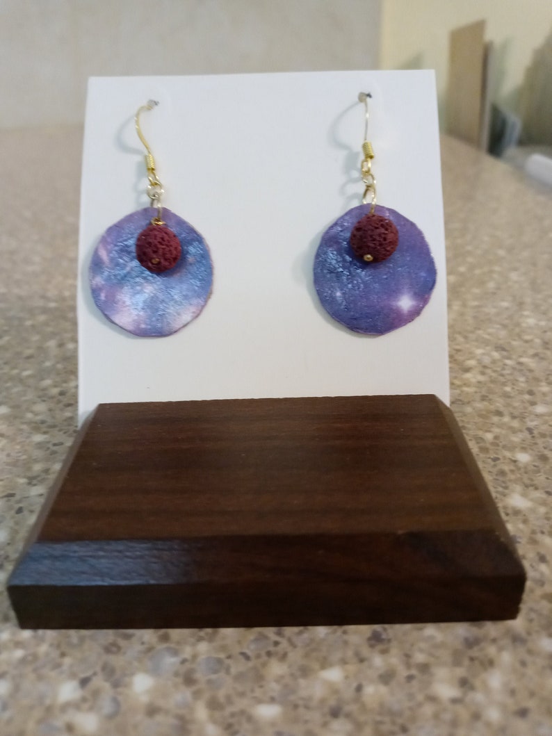 unique paper earrings handmade original
